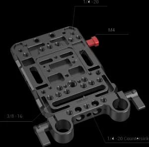 SmallRig 3016 Battery Plate V-Mount w Rod Clamp