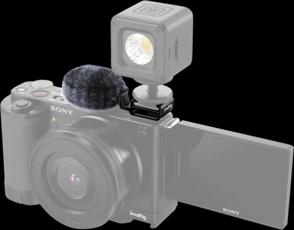 SmallRig 3526 Cold Shoe Adapter with windshield Kit For Sony ZV-E10 & ZV-1
