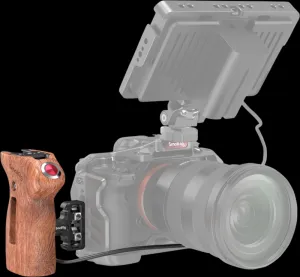 SmallRig 3323 Side Handle Wood with Start/Stop Remote Trigger