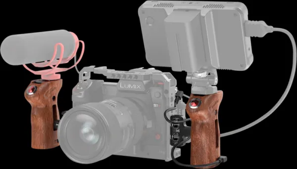 SmallRig 3323 Side Handle Wood with Start/Stop Remote Trigger