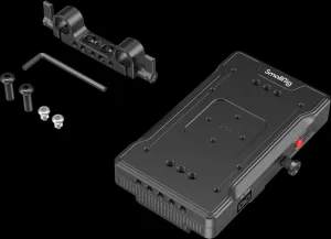 SmallRig 3203 Battery Adapter Plate V-Mount w Dual 15mm Rod Clamp