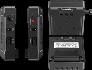 SmallRig 3498 Battery Adapter Plate V-Mount (Basic Version) with Dual Rod Clamp