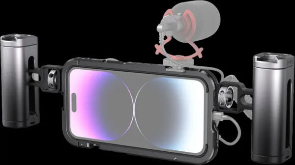 SmallRig 4078 Mobile Video Cage Kit (Dual Handheld) For iPhone 14 Pro Max