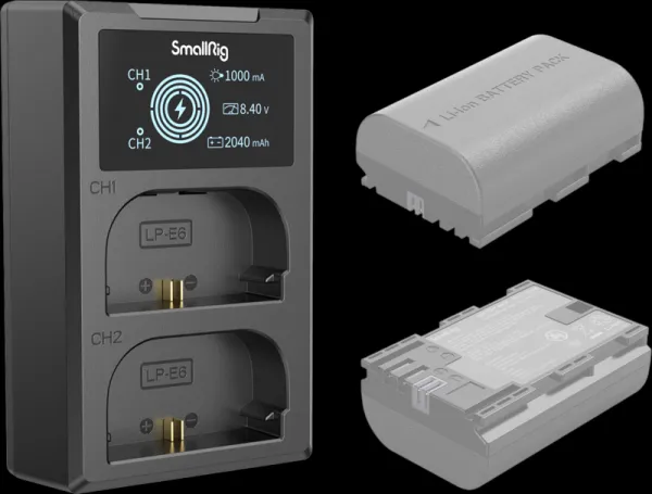 SmallRig 4084 Battery Charger For LP-E6 Batteries