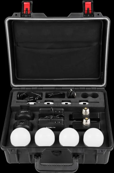 Kit Nanlite Pavotube T8-7X-4 Light kit  & Pavobulb 10C 4 Bulb kit