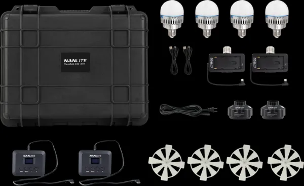 Kit Nanlite Pavotube T8-7X-4 Light kit  & Pavobulb 10C 4 Bulb kit