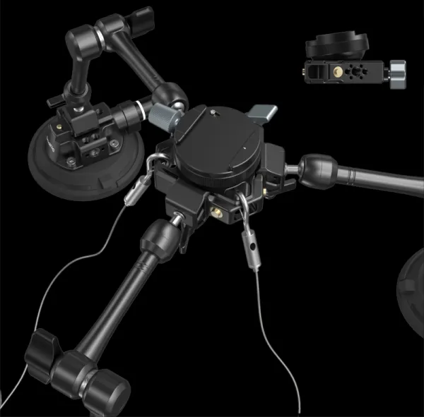 SmallRig 3565 All-in-One 4-Arm Suction Cup Camera Mount Kit for Vehicle Shooting SC-15K