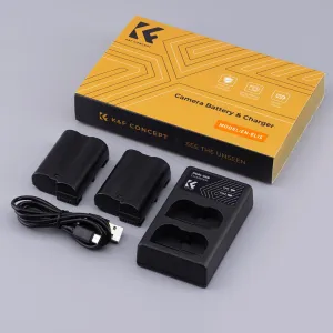 K&F Concept Dvojitá batéria K&F EN-EL15 2000mAh pre digitálny fotoaparát s... 22981