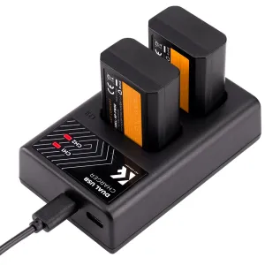K&F Concept Dvojitá batéria pre digitálny fotoaparát K&F FW50 1030mAh s dvojkanálovou... 22959
