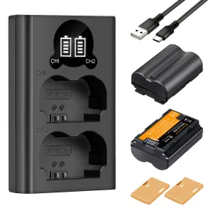 K&F Concept Dvojitá batéria pre digitálny fotoaparát K&F NP-W235 2200mAh s... 23777
