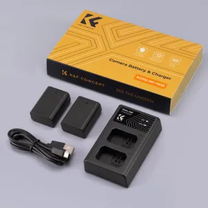 K&F Concept Dvojitá batéria pre digitálny fotoaparát K&F FW50 1030mAh s dvojkanálovou... 22959
