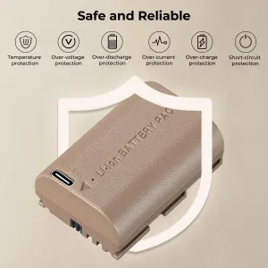 K&F Concept K&F LP-E6NH 2250mAh, batéria typu C s priamou montážou fotoaparátu 28254