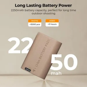 K&F Concept K&F LP-E6NH 2250mAh, batéria typu C s priamou montážou fotoaparátu 28254