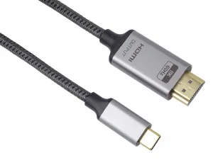 PremiumCord USB-C na HDMI kábel 2m rozlíšený obraz 8K@60Hz 28351