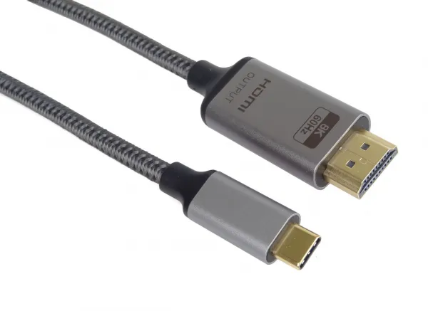 PremiumCord USB-C na HDMI kábel 2m rozlíšený obraz 8K@60Hz 28351