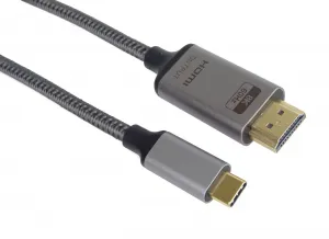PremiumCord USB-C na HDMI kábel 2m rozlíšený obraz 8K@60Hz 28351