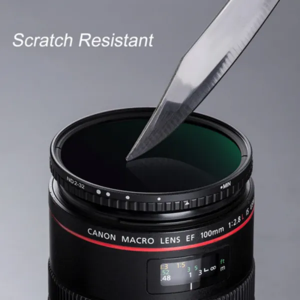 K&F Concept 77 mm XV38 Nano-X Variabilný/Fader ND Filter, ND2~ND32, W/O čierny 18599
