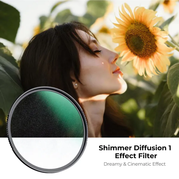 K&F Concept K&F 62 mm trblietavý difúzny filter s optickým sklom a trblietavý efektový... 22980