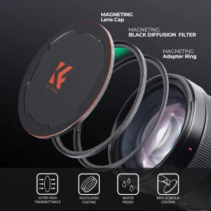 K&F Concept K&F 52MM, NANO-X-1/8 Black Mist magnetický filter, HD, vodeodolný, proti... 28323
