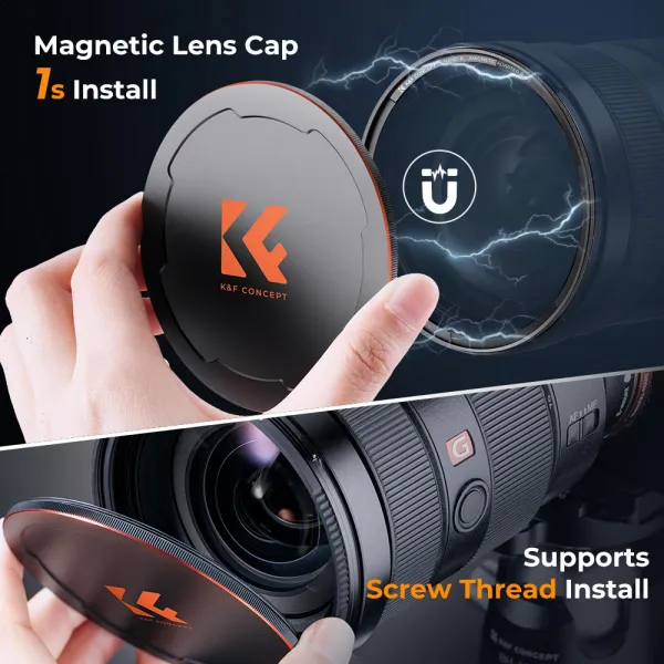 K&F Concept K&F 52MM, NANO-X-1/8 Black Mist magnetický filter, HD, vodeodolný, proti... 28323