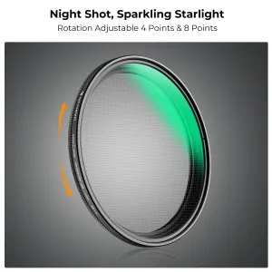 K&F Concept Filter K&F 67MM Variable Star 4-8, optické sklo so zeleným povlakom 28330