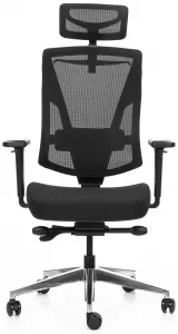 MERCURY Ergonomická kancelárska stolička OAMA PLUS, čierna, pre vysoké postavy