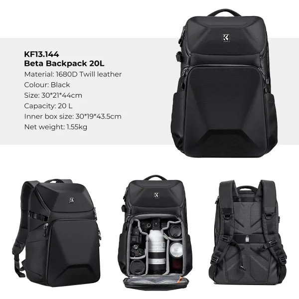 K&F Concept Batoh K&F Alpha 20L čierny 28631