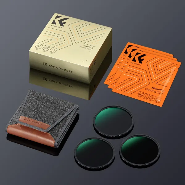 K&F Concept K&F 67MM, 3ks profesionálna súprava filtra objektívu (ND8+ND64+ND1000)+... 30843