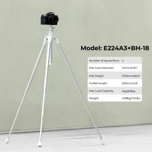 K&F Concept K&F 1,7m excentrický tubus statív na mobil, ľahký super prenosný selfie... 23773