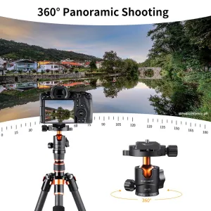 K&F Concept Guľová hlava statívu fotoaparátu s 1/4 palcovým rýchloupínacím tanierom a... 22870