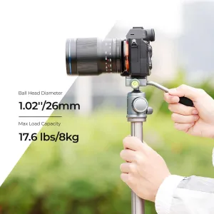 K&F Concept K&F 26 mm kovová statívová guľová hlava s rukoväťou otočnou panoramatickou... 28615
