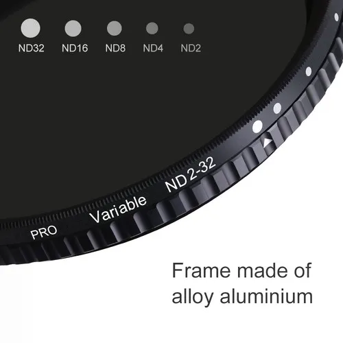 K&F Concept K&F 43MM Nano-X Variabilný/Fader ND Filter, ND2~ND32, W/O Black Cross s 3ks... 28607