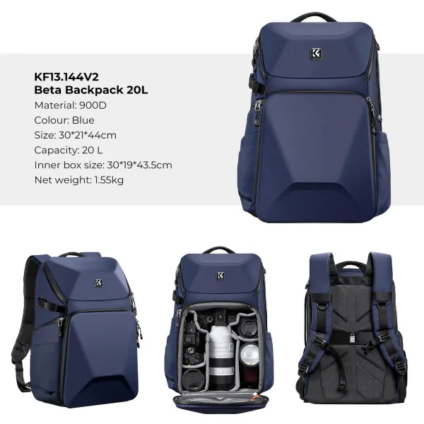 K&F Concept Batoh K&F Alpha 25L Benzo modrý 28630