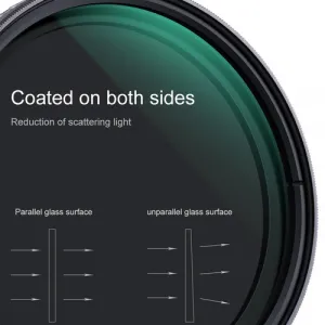 K&F Concept K&F 37MM Nano-X Variabilný/Fader ND Filter, ND2~ND32, W/O Black Cross s 3ks... 28635