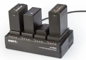 Swit SÚPRAVA LC-D421C | 4-CH DV nabíjačka so 4 doštičkami Canon BP Style 27174