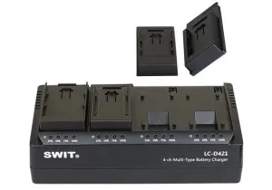 Swit SÚPRAVA LC-D421C | 4-CH DV nabíjačka so 4 doštičkami Canon BP Style 27174