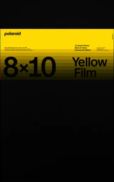 Film Polaroid DuoChrome pre edíciu 8x10 Black & Yellow