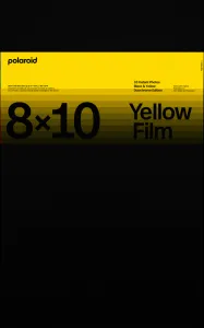 Film Polaroid DuoChrome pre edíciu 8x10 Black & Yellow