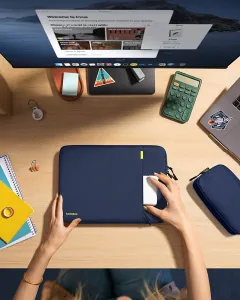 NoName tomtoc Sleeve Kit - 14" MacBook Pro / Air, námořní modrá