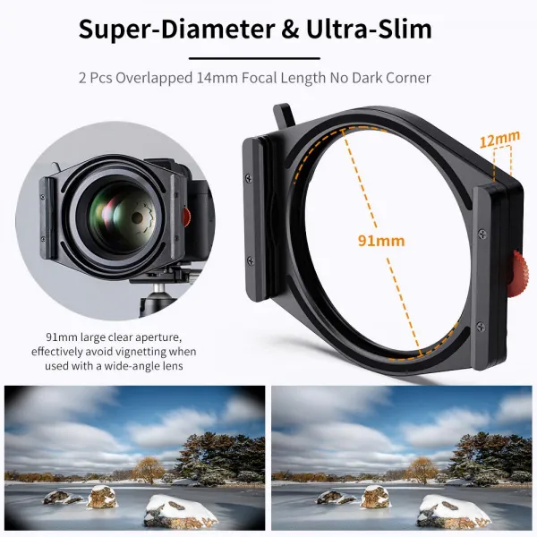 K&F Concept Špičkový systém štvorcovej konzoly K&F so vstavaným 95 mm CPL, s... 23682