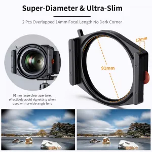 K&F Concept Špičkový systém štvorcovej konzoly K&F so vstavaným 95 mm CPL, s... 23682