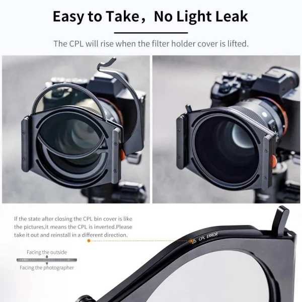 K&F Concept Špičkový systém štvorcovej konzoly K&F so vstavaným 95 mm CPL, s... 23682