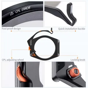 K&F Concept Špičkový systém štvorcovej konzoly K&F so vstavaným 95 mm CPL, s... 23682