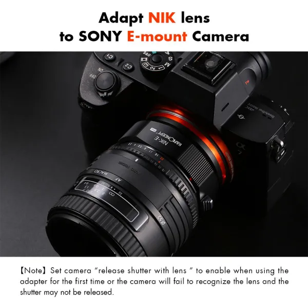 K&F Concept Adaptér K&F Nikon na Sony pre Nikon AI F Mount Lens na E NEX Mount... 23789