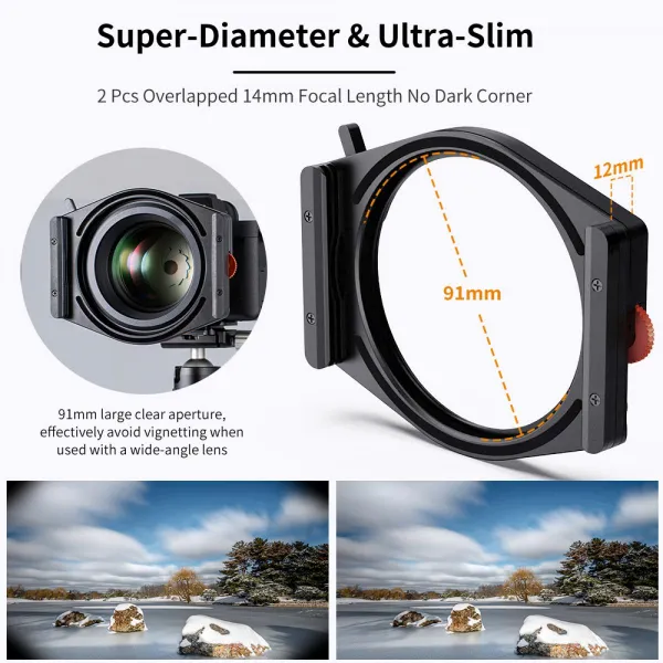 K&F Concept Špičkový systém štvorcovej konzoly K&F, so vstavaným 95 mm CPL, s... 23672