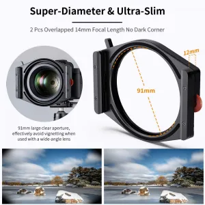K&F Concept Špičkový systém štvorcovej konzoly K&F, so vstavaným 95 mm CPL, s... 23672