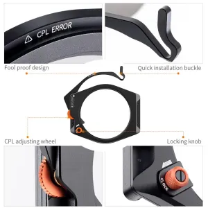 K&F Concept Špičkový systém štvorcovej konzoly K&F, so vstavaným 95 mm CPL, s... 23672