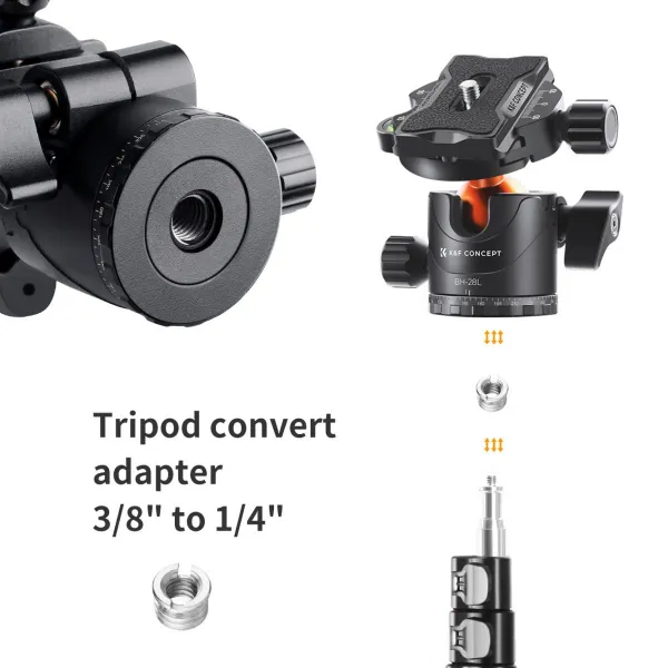 K&F Concept Profesionálna guľová hlava statívu s kapacitou 10 kg KF31-023V3 22917