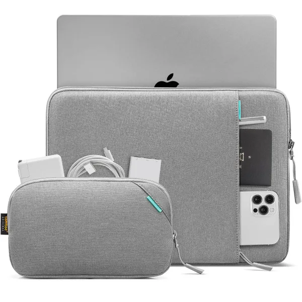 NoName tomtoc Sleeve Kit - 14" MacBook Pro, šedá