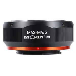 K&F Concept Vysoko presný adaptér objektívu K&F M42-M4/3 PRO (oranžový) Adaptér... 23788